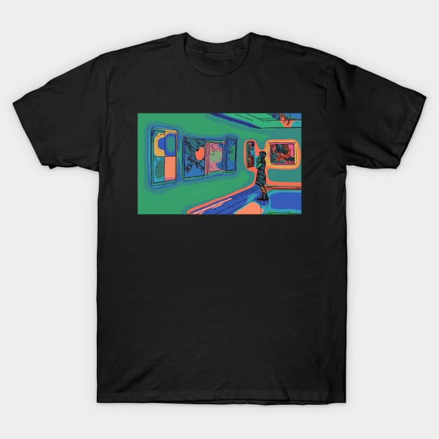 A Day in the Gallery T-Shirt by cannibaljp